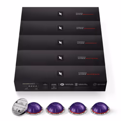 Nespresso Capsules VertuoLine, Altissio Decaffeinato, Dark Roast Espresso, 50 Count Espresso Coffee Pods, Brews 1.35 Ounce (V ...