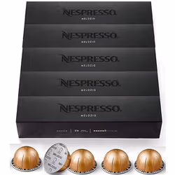Nespresso Capsules VertuoLine, Melozio, Medium Roast Coffee, 50 Count Coffee pods