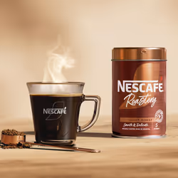 NESCAF? Roastery Light Roast Premium Instant Coffee, Smooth Delicate Arabica and Robusta Coffee, Arabica and Robusta Coffee, 95g (Pack of 6)