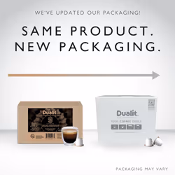 Nespresso? Compatible* Indian Monsoon Home Compostable Coffee Capsules by Dualit | 50 Servings - 5 X 10 Pk of Premium Eco Friendly Single Origin