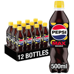 Pepsi Max Mango, 500ml (Pack of 12)