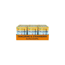 San Pellegrino Essenza Sparkling Water Tangerine & Strawberry Lightly Flavoured 24x330ml
