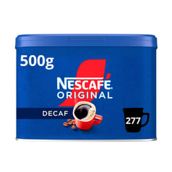 NESCAF? Original Decaf Instant Coffee 500g Tin