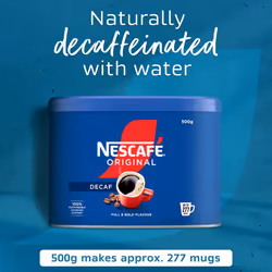 NESCAF? Original Decaf Instant Coffee 500g Tin