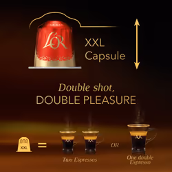 L?OR BARISTA Double Splendente XXL Aluminium Coffee Capsules (5 X 10 Pods) Intensity 7