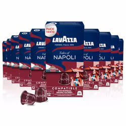 Lavazza, Tales of Napoli, 100 Coffee Capsules Compatible with Nespresso Machines Original, with Notes of Cocoa and Caramel, A ...