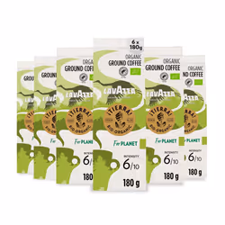 Lavazza, Tierra For Planet, Ground Coffee, 6 Packs of 180g, Ideal for Moka Pot or Filtered Coffee, with Fruity and Flowery No ...