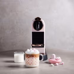 Nespresso CitiZ EN167.P, Capsule Coffee Machine, Single-Serve Pod Coffee Machine, Compact Design, 19 Bar Pressure, 2 Cup Sizes, Welcome Set Included,