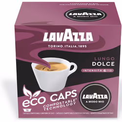 Lavazza A Modo Mio Lungo Dolce Coffee Capsules (4 Packs of 16)