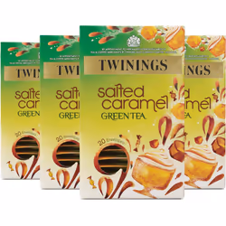 Twinings Salted Caramel Green Tea, 80 Envelopes (Multipack of 4 x 20 Envelopes)