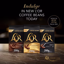 L'OR Classique Coffee Beans 200g Intensity 6 (4 x 200g, 800g Total)