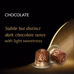 L'OR Espresso Chocolate Flavour Coffee Pods X10 (Pack of 10, Total 100 Capsules)