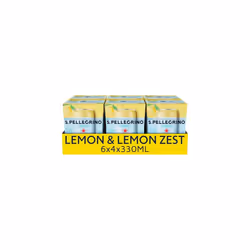 San Pellegrino Essenza Sparkling Water Lightly Flavoured Lemon & Lemon Zest 24x330ml