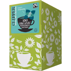 Clipper Organic Peppermint Tea Bags | 250 Individually Wrapped Infusion Teabag Sachets | Bulk Buy for Home & Catering | Caffe ...