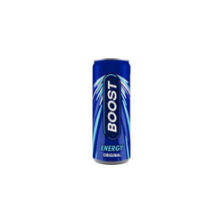 Boost Energy Drink Original Flavour - 24 Pack Drinks with Caffeine, Taurine and Vitamin B | Carbonated Energy Drinks | Gluten Free Vegan Low Calorie