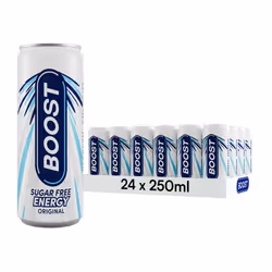 Boost Energy Drink Sugar Free Original - 24 Pack Drinks with Caffeine, Taurine and Vitamin B | Carbonated Energy Drinks | Glu ...