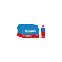 Lucozade Sport Body Fuel - Raspberry 12x750ml| Isotonic sports drink, with Electrolytes and Vitamin B3 | Still | Bursting with Flavour
