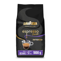 Lavazza, Espresso Barista Intenso, Drum Roasted Coffee Beans, Ideal for Espresso Coffee Machines, with Aromatic Notes of Cocoa and Wood, Arabica and