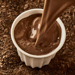 Hotel Chocolat Hazelnut Praline Hot Chocolate Sachets - Luxury Chocolate Flakes - Pack of 20 Single-Serve Sachets, 700g - Made To Pair With The