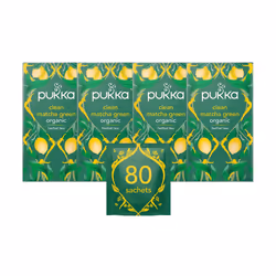 Pukka Herbs | Clean Matcha Green Organic Tea Box | Green Tea, Lemon, Fennel and Matcha Powder | Perfect For Everyday Vitality ...