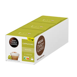 NESCAF? Dolce Gusto Cappuccino Coffee Pods - total of 45 Italian Classic Cappuccino Coffee Capsules - (3 Packs)