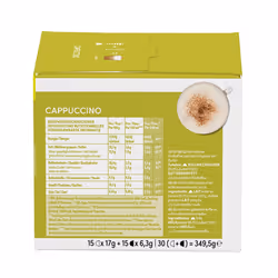 NESCAF? Dolce Gusto Cappuccino Coffee Pods - total of 45 Italian Classic Cappuccino Coffee Capsules - (3 Packs)