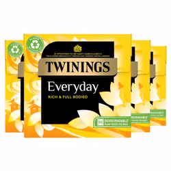 Twinings Everyday Tea | Classic Blend, Rich & Well Rounded Black Tea | Multipack Bulk Buy, 320 (4 x 80) Biodegradable Tea Bag ...
