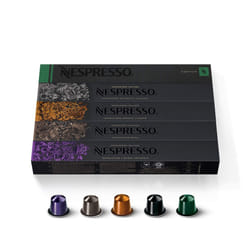 Nespresso Original Coffee Pods, 50 Mixed Pack - 10 Arpeggio, 10 Ristretto, 10 Capriccio, 10 Roma, 10 Livanto Capsules for Nespresso Machines. Make