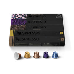 Nespresso Original Coffee Pods, 50 Mixed Pack - 10 Volluto, 10 Roma, 10 Cosi, 10 Vivalto and 10 Arpeggio Capsules for Nespresso Machines. Make