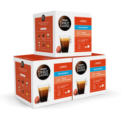 NESCAF? Dolce Gusto Lungo Decaf Coffee Pods - total of 48 Decaffinated Coffee Capsules - (3 Packs)