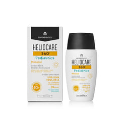 Heliocare 360? Pediatrics Mineral - 50ml | Fluid Lotion for Face & Body | SPF UVA UVB Visible Light Infrared-A Sun Protection | For Kids Sensitive