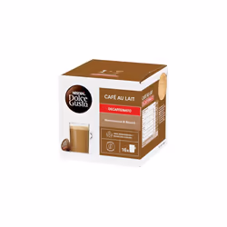 NESCAFE Dolce Gusto Cafe au Lait Decaf Coffee Pods - total of 48 Decaffinated Coffee Capsules -(3 Packs)