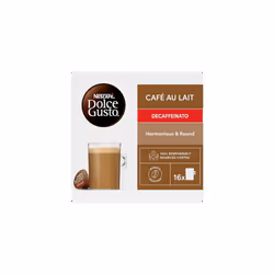 NESCAFE Dolce Gusto Cafe au Lait Decaf Coffee Pods - total of 48 Decaffinated Coffee Capsules -(3 Packs)