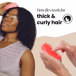 Tangle Teezer | The Thick & Curly Detangling Hairbrush | Strong Two-Tiered Teeth | Palm-Friendly | Suitable for Wet & Dry Hair |Get Frizz-Free,