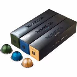 Nespresso Vertuo Coffee Pods, Pack of 30, 10 x Melozio, 10 x Stormio, 10 x Odacio capsules for Nespresso Machines. Make Espre ...