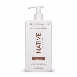 Native Shampoo for Men & Women - Silicone & Sulphate Free - Coconut & Vanilla Scent - Hydrating Shampoo - Give Dry Hair a Sof ...