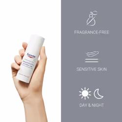 Eucerin UltraSensitive Soothing Care Day Cream (Normal to Combination Skin) 50ml, Face Cream for Sensitive and Hypersensitive Skin, Irritation Relief