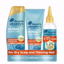 Head & Shoulders Anti-Dandruff DermaX Pro Shampoo and Conditioner Set with Hair Growth Serum. For Dry Scalp and Thinning Hair ...