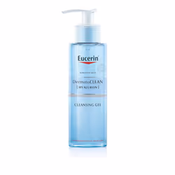 Eucerin DermatoCLEAN [HYALURON] Refreshing Cleansing Gel 200ml, Mild Face Wash Ideal for Sensitive Skin, Gentle Face Cleanser ...