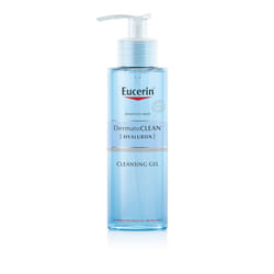 Eucerin DermatoCLEAN [HYALURON] Refreshing Cleansing Gel 200ml, Mild Face Wash Ideal for Sensitive Skin, Gentle Face Cleanser with Hyaluronic Acid,