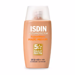 ISDIN Fusion Water Color SPF 50 (Medium) 50ml , Tinted daily facial sun cream , Ultra-light texture