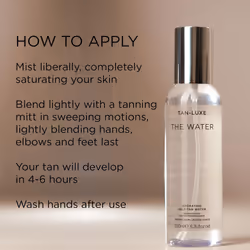 Tan Luxe THE WATER Self Tan Water, Medium (200 ml) Self Tanning Water, Cruelty Free & Vegan