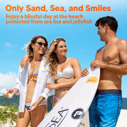 Safe Sea Zinc Oxide Sunscreen SPF50 | Clear Mineral Face Sunscreen Without White Cast | Anti-Jellyfish Sting Protective Lotion | Coral Reef Safe |