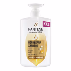 Pantene Molecular Bond Repair Shampoo with Biotin. Pump Bottle Dispenser 1000ml. Pro-V Concentrated Formula for Dry Damaged H ...