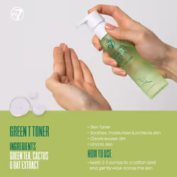 W7 Skin Refresh Skincare Set | Face Cleanser, Toner, Serum & Moisturiser | Hydrating & Glow Boosting Routine | Full Size, Long Lasting Products to Use