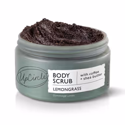 UpCircle Exfoliating Coffee Body Scrub with Lemongrass 220ml - Sea Salt, Shea Butter + Coconut Oil - Exfoliates Your Skin + I ...