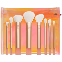 REAL TECHNIQUES The Wanderer Make up Brush Kit, Premium and Professional 8 Midi-size Brush Set with Bag, Soft Bristles, Found ...