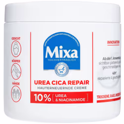 Mixa Urea Skin Renewing Cream with Urea & Niacinamide for Dry and Rough and Uneven Skin, Repairs and Smooths, Moisturiser for ...