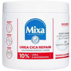 Mixa Urea Skin Renewing Cream with Urea & Niacinamide for Dry and Rough and Uneven Skin, Repairs and Smooths, Moisturiser for the Body, Hands and