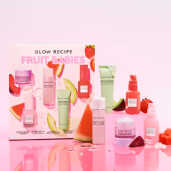 Glow Recipe - Fruit Babies s Kit Mini Travel Size Beauty Essentials Avocado Foam Cleanser, Niacinamide Dew Drops Serum, Pore-Tight Toner, Salicylic
